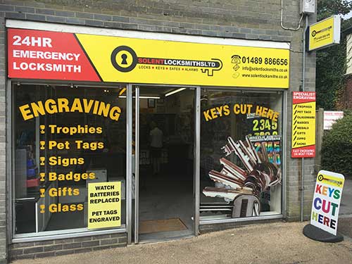 Solent Locksmiths locksmith shop in Park Gate, Southampton — 11 Middle Road